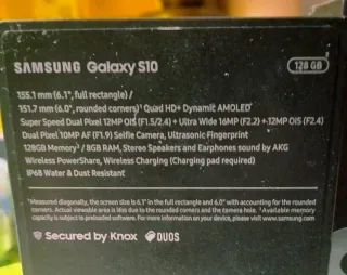 Samsung Galaxy S10 128GB Negro