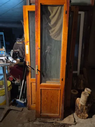 REGALO Puertas de madera con cristal