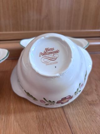 3 Salseras Pontesa con diseño floral