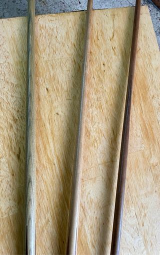 Tacos de billar de madera