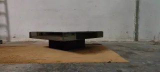 Mesa Centro Diseño Espejo Años 80