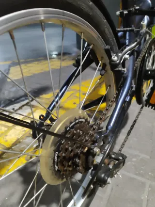 Bicicleta plegable Btwin 6 velocidades