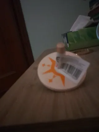 Trottola in legno con disegno