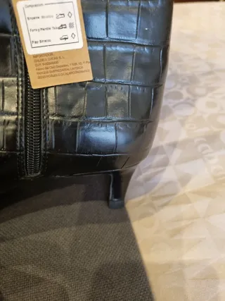 Botines imitacion reptil media caña