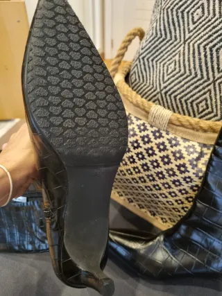 Botines imitacion reptil media caña