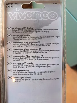 Adaptador Vivanco DVI a DFP