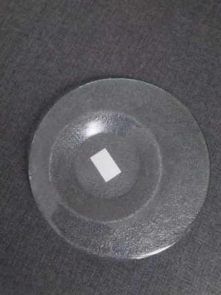 Piatto da portata in vetro trasparente