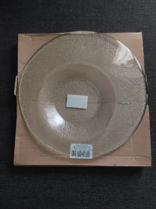 Piatto da portata in vetro trasparente