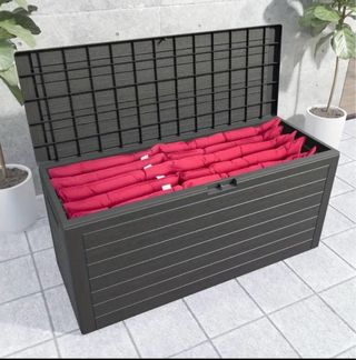 ¡OFERTA! Baúl exterior de jardín 280L Nuevo