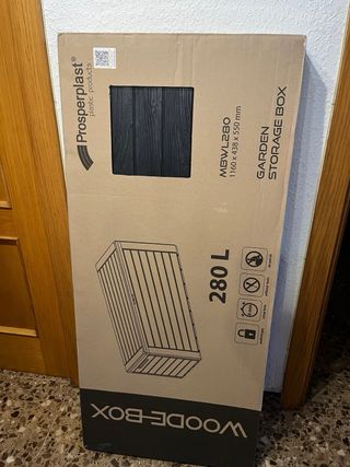 ¡OFERTA! Baúl exterior de jardín 280L Nuevo