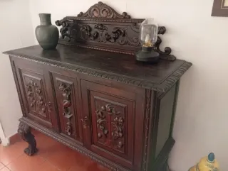 Mueble Castellano Madera Tallada