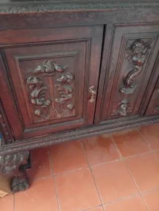 Mueble Castellano Madera Tallada