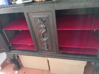 Mueble Castellano Madera Tallada