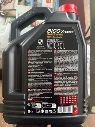 Aceite Motul 8100 X-CESS 5W40 5L