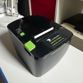 Impresora Térmica de Recibos Negra y Verde