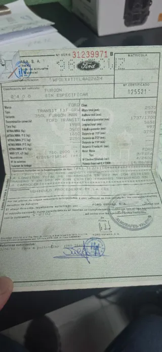 Ford Transit Doble Cabina - Bomba Gasoil