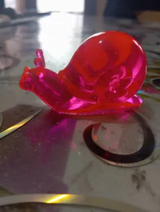 Lumaca decorativa rossa