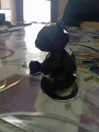 Orsetto di cristallo blu