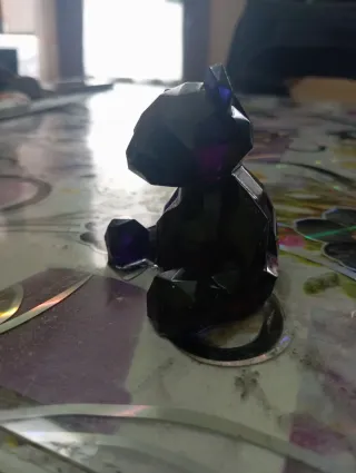 Orsetto di cristallo blu