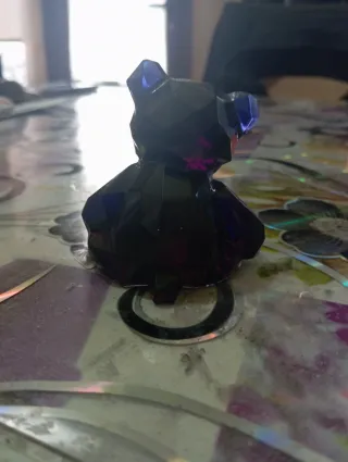 Orsetto di cristallo blu