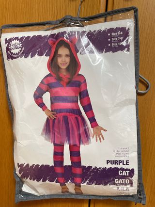 Disfraz Gato Morado Talla 10-12