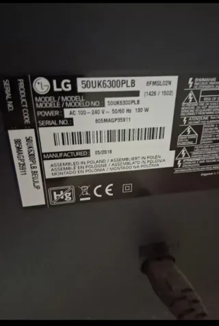 TV LG 50" SMART TV 4K PERFECTO ESTADO