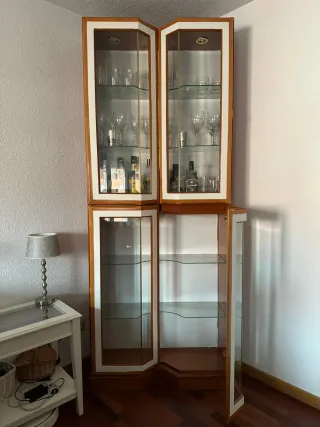 Mueble salón vitrina y mueble TV