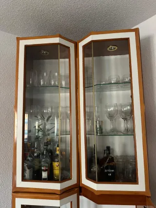 Mueble salón vitrina y mueble TV