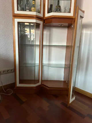 Mueble salón vitrina y mueble TV