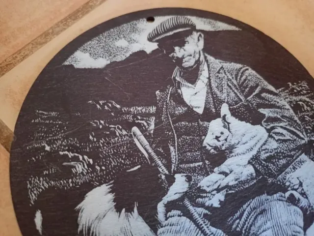 2 peças de lousa decorativa