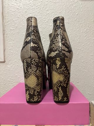 Botines animal print con plataforma