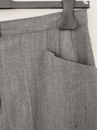 Gonna elegante grigia tg.48 XL made in Italy