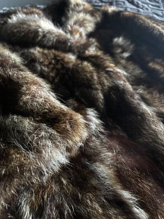 Abrigo de piel auténtica