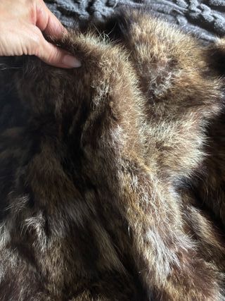 Abrigo de piel auténtica