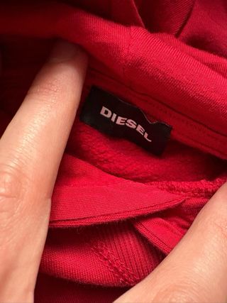 Felpa Diesel rossa con scritta