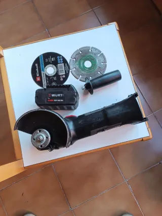 AMOLADORA RADIAL WURTH BATERÍA 18V