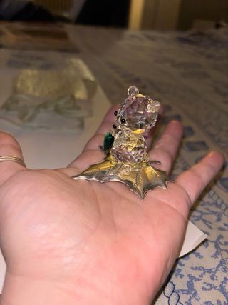 Bellissimo Orsetto NUOVO IN CRISTALLO SWAROVSKI+AR