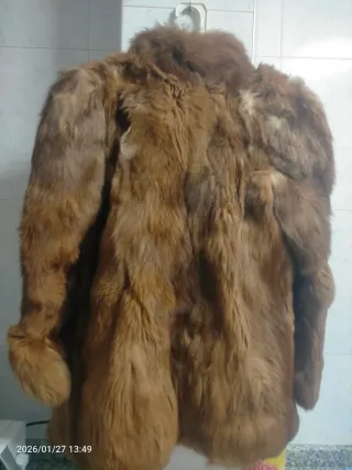 Chaquetón Piel Lobo Asiático Marrón