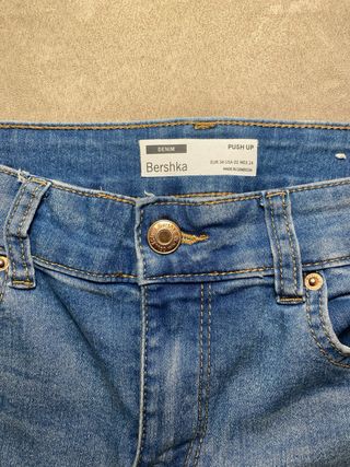 Tejano niña Bershka azul