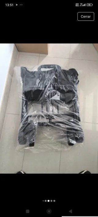 Carro plegable multiusos negro