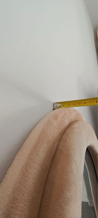Espejo de terciopelo beige 500x1600x45