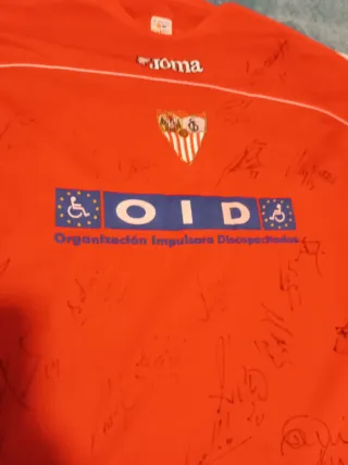 Camiseta Sevilla FC Firmada por Jugadores