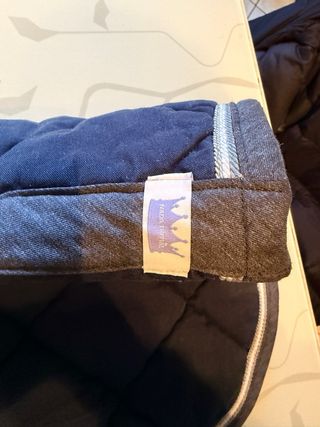 Sottosella e cuffia cavallo blu