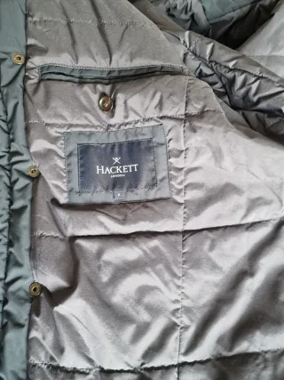 Parka Hackett 3/4 Talla S Negra