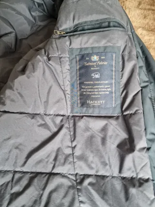 Parka Hackett 3/4 Talla S Negra