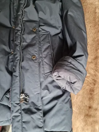 Parka Hackett 3/4 Talla S Negra