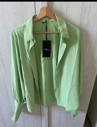 Camicia donna verde