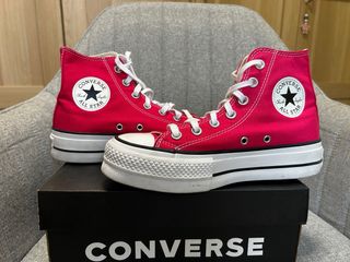 Converse plataforma rosa talla 37