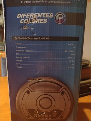 Altavoz Bluetooth Karaoke com Micrófono