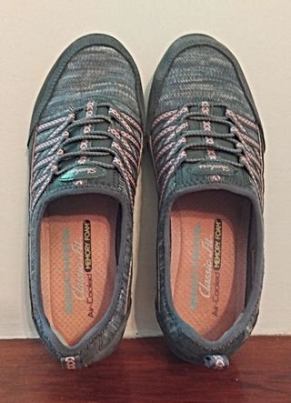 Tenis Skechers Mujer Talla 36 Gris/Rosa